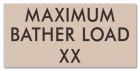 Virginia Maximum Bather Load Sign