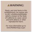 Warning Sign: Plastic and Vinyl -  Celtec Material