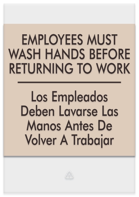Wash Hands Sign
