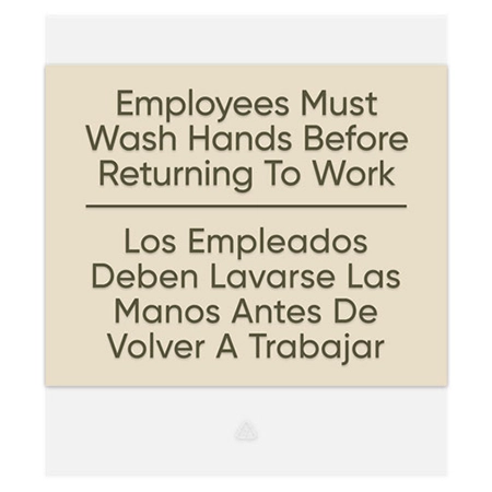 Wash Hands Signs w/Spanish