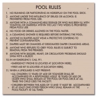 Washington Pool Rules Sign