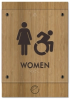 Women Sign w/Female & Dynamic ISA Symbols