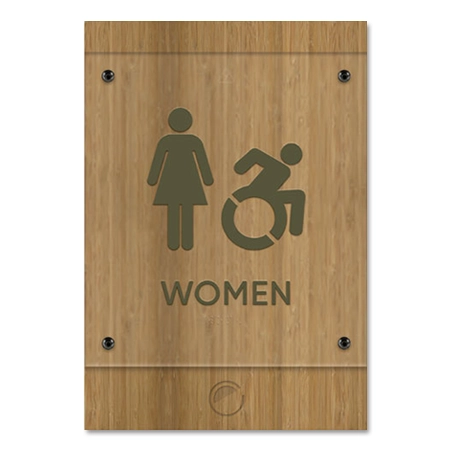 Women Sign w/Female & Dynamic ISA Symbols