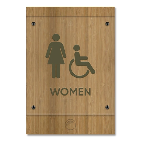 Women Sign w/Female & ISA Symbols