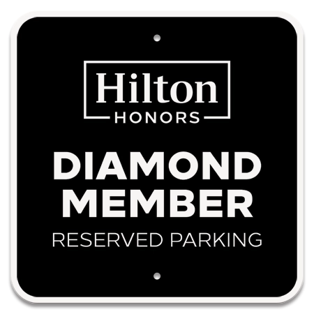 1 Diamond Member Reserved Parking Sign -Does not include post and base.
