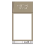 2-Line Room Sign w/Window & Sliding Panel
