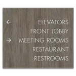 5-Line Directional Sign