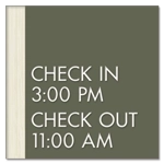 6-Line General Information Sign