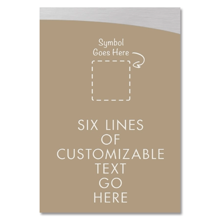 6-Line General Information Sign w/ Symbol