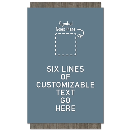 6-Line General Information Sign w/Symbol