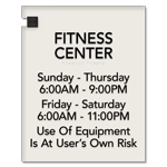 8-Line Common Room Sign