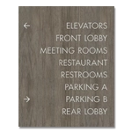 8-Line Directional Sign