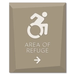 Accessible Direction Sign w/Dynamic ISA Symbol