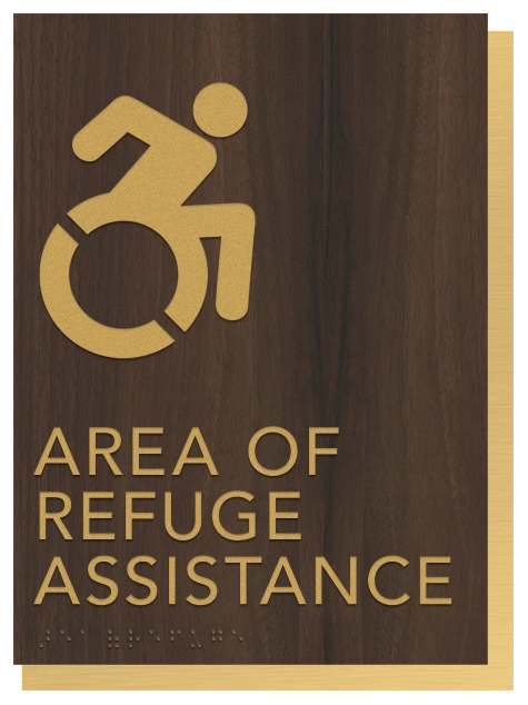 Area of Assistance Sign - NYC Compliant