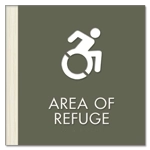 Area of Refuge Sign - Dynamic ISA Symbol