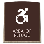 Area of Refuge Sign - Dynamic ISA Symbol