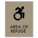 Area of Refuge Sign - Dynamic ISA Symbol