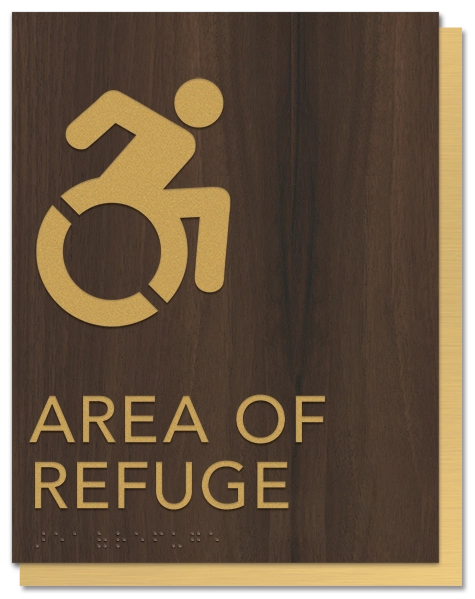Area of Refuge Sign - Dynamic ISA Symbol