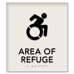 Area of Refuge Sign - Dynamic ISA Symbol