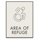 Area of Refuge Sign - Dynamic ISA Symbol