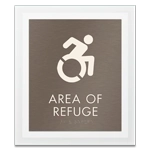 Area of Refuge Sign - Dynamic ISA Symbol