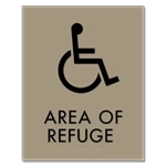 Area of Refuge Sign - ISA Symbol
