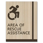 Area of Rescue Assistance Sign - NYC Compliant