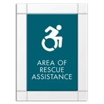 Area of Rescue Assistance Sign - NYC Compliant