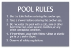 Arizona Pool and Spa Rules Sign