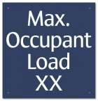 California Pool Capacity Sign