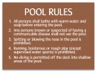 Connecticut Pool Rules Sign