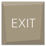 "Exit" Egress Sign - CA Compliant