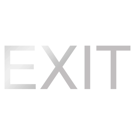 EXIT (Reflective) Vinyl Sign