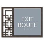"Exit Route" Egress Sign - CA Compliant
