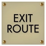 "Exit Route" Egress Sign - CA Compliant