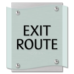 "Exit Route" Egress Sign - CA Compliant