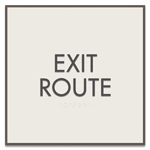 "Exit Route" Egress Sign - CA Compliant