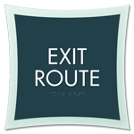 Exit Route Egress Sign
