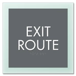 Exit Route Egress Sign