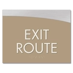 Exit Route Egress Sign
