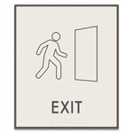 Exit Sign w/ Symbol