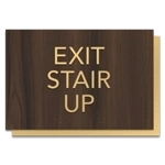 Exit Stair Up Egress Sign - CA Compliant