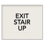 "Exit Stair Up" Egress Sign - CA Compliant
