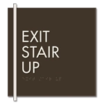 "Exit Stair Up" Egress Sign - CA Compliant