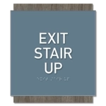 "Exit Stair Up" Egress Sign - CA Compliant