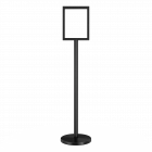 Freestanding Metal Floor Sign Holder - Includes Base, Post, & Frame