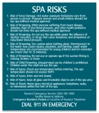 Georgia Spa Risks Sign