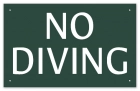 Idaho No Diving Sign