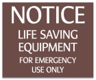 Illinois Life Saving Equipment Sign