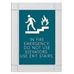 In Fire Emergency, Do Not Use Elevator - No Braille